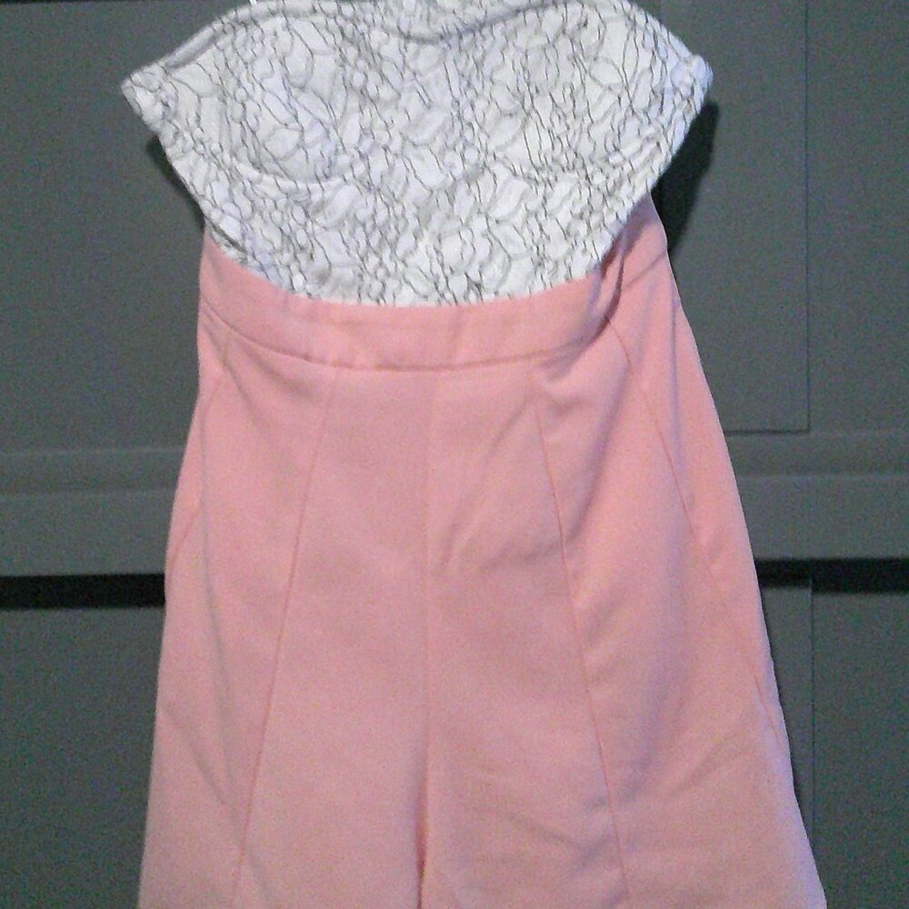 Double Zero Pink Lace Romper sz S